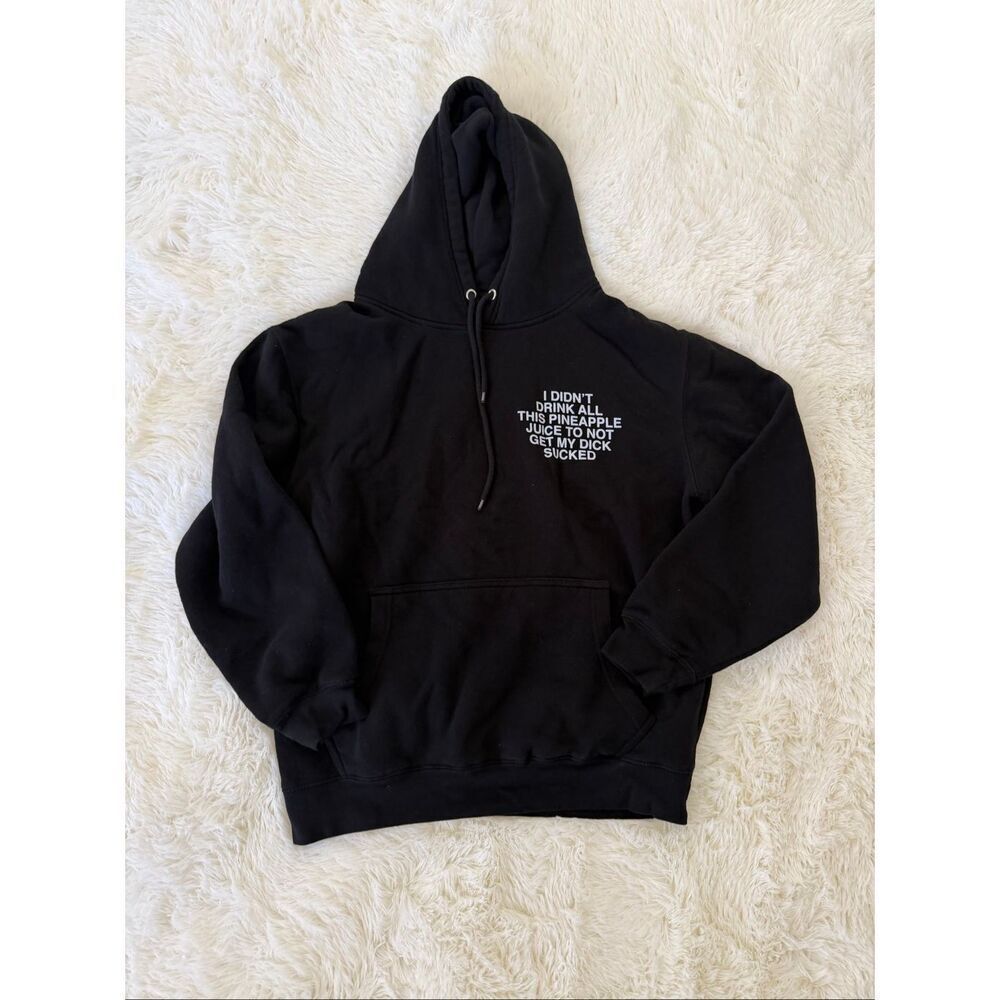 Assholes live forever black hoodie size L